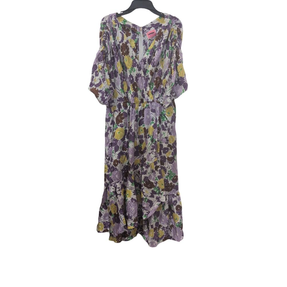 Floral Lavender Maxi Dress - Women's Boho Smocked Waist
